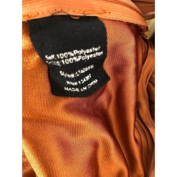 Line & Dot Danielle Top Balloon Sleeves Toffee Brown XS - Picture 7 of 10